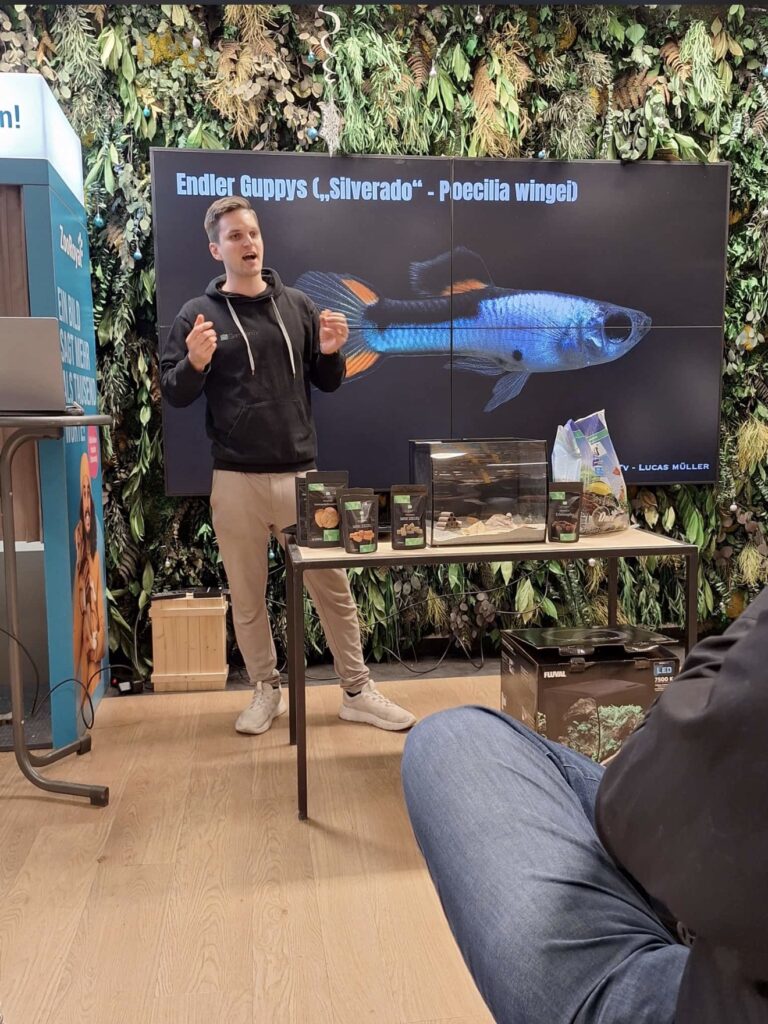 Lucas Müller von GarnelenTv hielt einen Vortrag über Garnelen im Aquarium